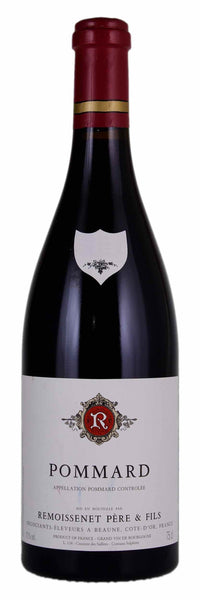 Burgundy red wine style bottle with label stating the 2016 vintage Pommard 1er Cru Les Rugiens by Remoissenet Père & Fils, from Burgundy, France.