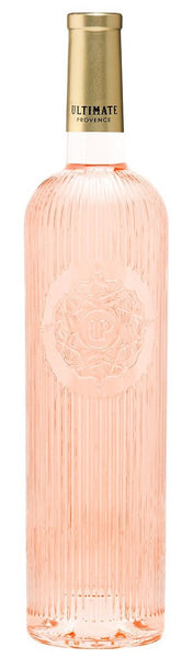 Provence rosé wine style bottle with label stating the 2019 vintage UP Rose by Ultimate Provence, from Provence, France.